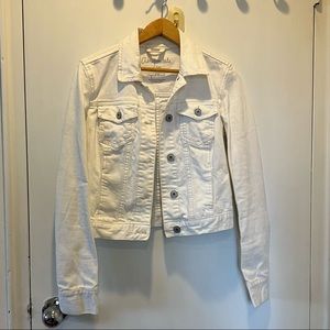 White jean jacket